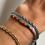 silver snake chain bracelet