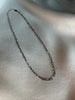 silver thin link chain necklace