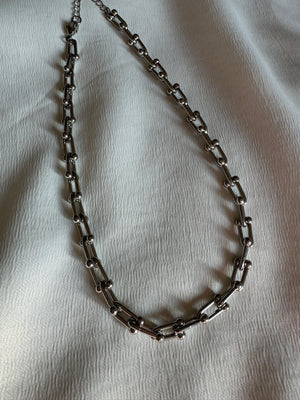 silver holly necklace