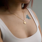 gold angel necklace