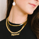 double snake chain necklace set