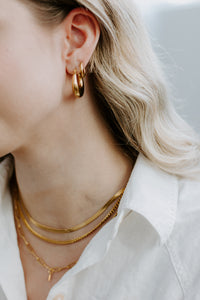 Elevated loops for your special night out! 14K Gold Plated Hypoallergenic Tarnish Resistant Water Resistant Approx 30mm loop | Horseshoe Hoops | Non-tarnish 14k Jewellery EasyClubCo