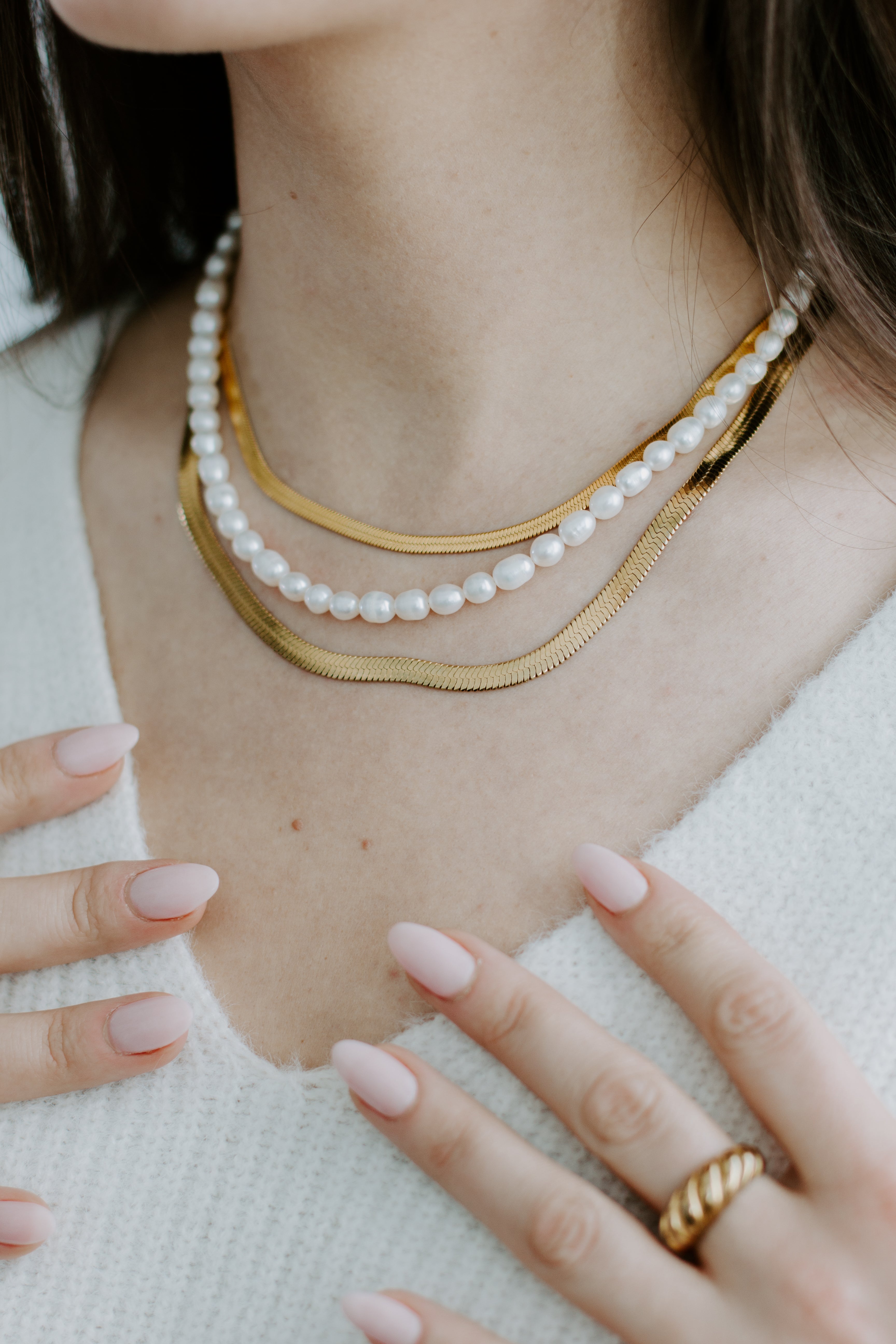 Easy Pearl Necklace | Non-tarnish 14k Jewellery EasyClubCo