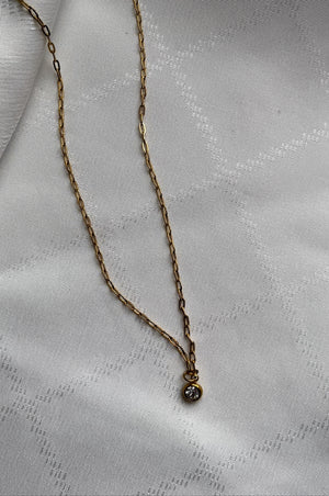 floating gemstone necklace