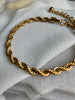 Classic and elegant, add the rope chain as the first or second bracelet on your wrist stack! 14K Gold Plated Hypoallergenic Tarnish Resistant 18cm length, adjustable | Easy Rope Chain Bracelet | Non-tarnish 14k Jewellery EasyClubCo
