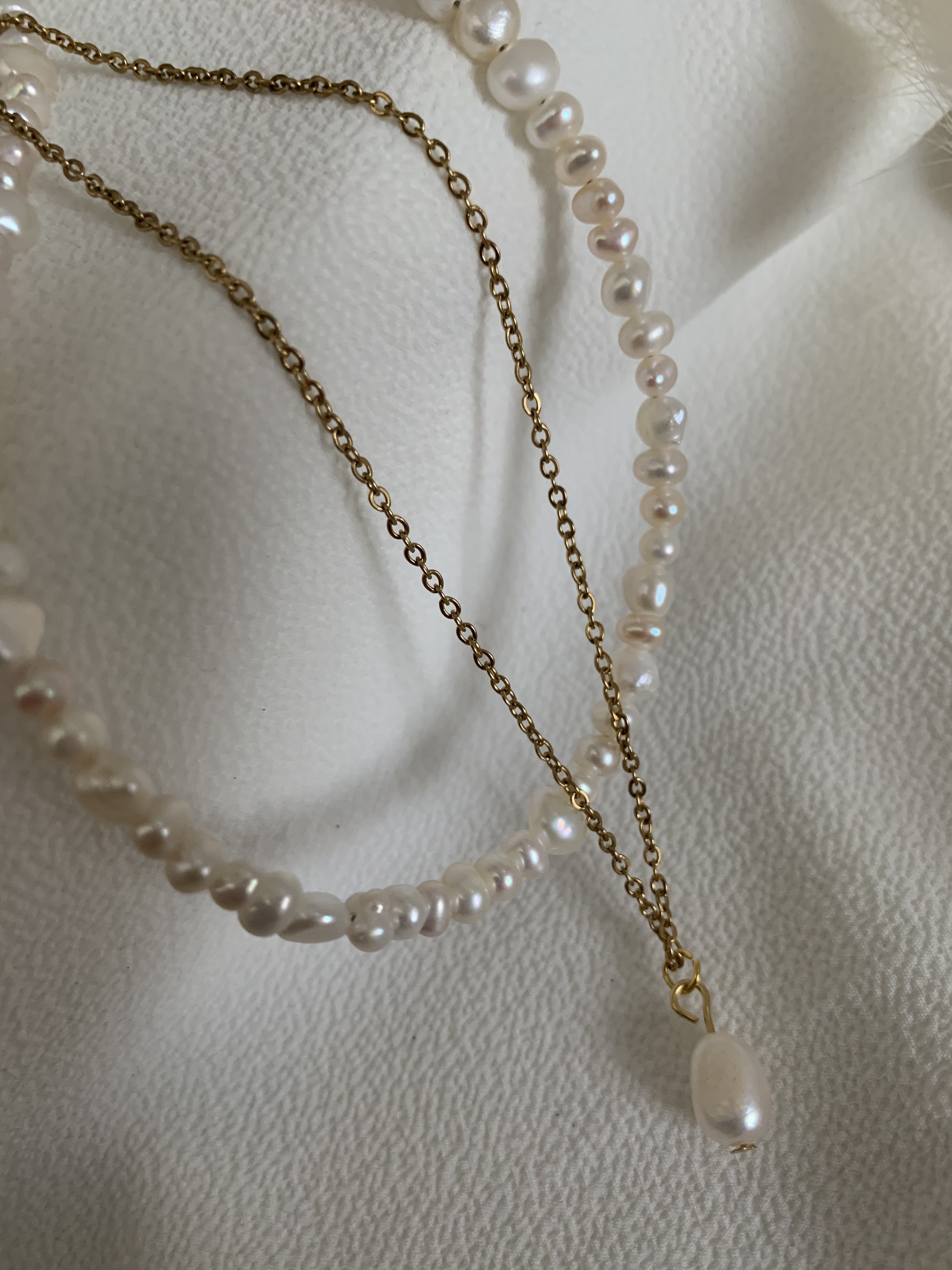 Easy Pearl Necklace Non-tarnish 14k Jewellery EasyClubCo picture