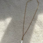 Baroque pearl drop necklace